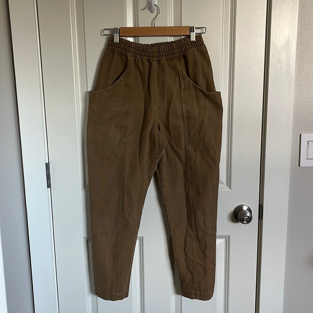 Elizabeth Suzann Clyde pants clay cotton canvas 2-R